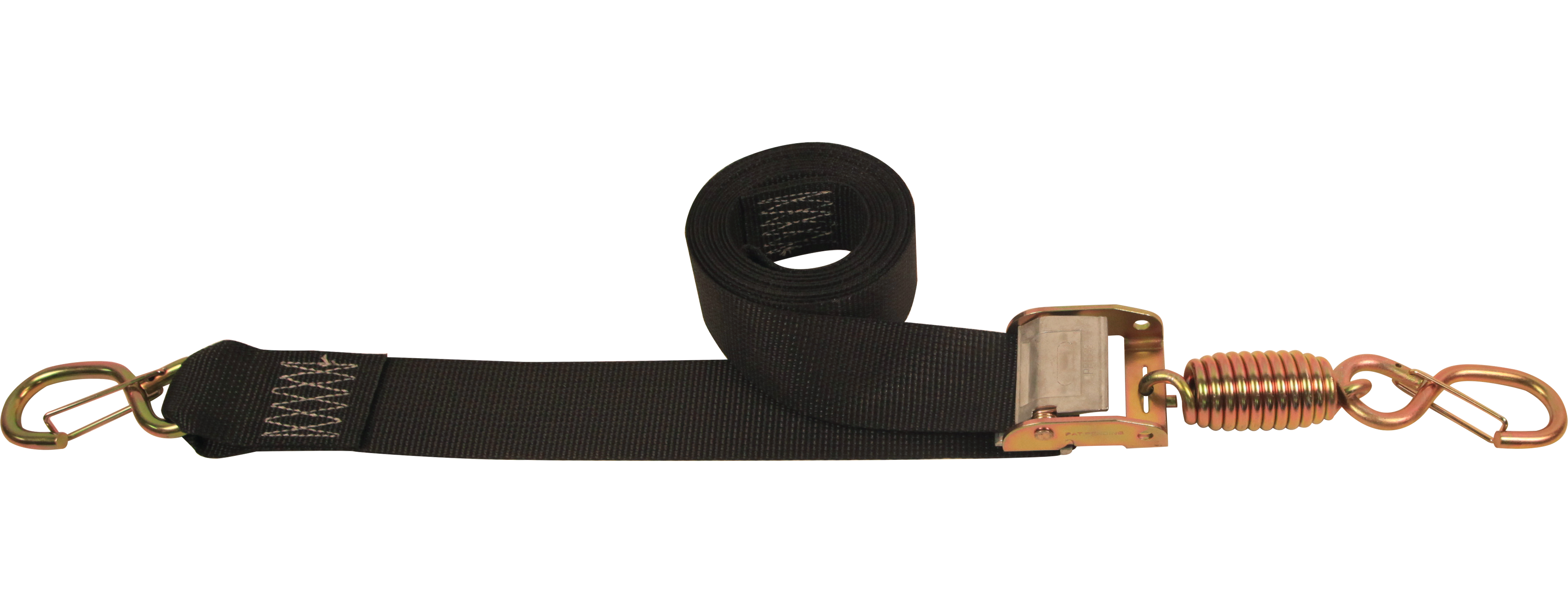 2" Spring Loaded Cam Buckle Strap with Keeper S Hooks